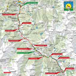 Karte Kapellenwanderweg